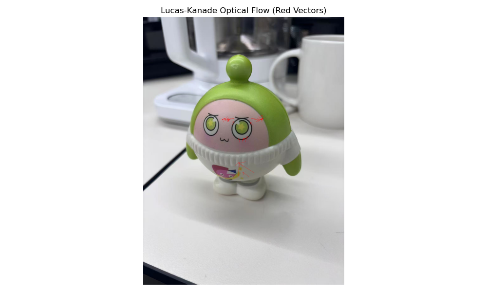 Lucas-Kanade 光流运动向量可视化结果